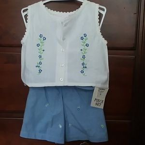 NWOT short and top set